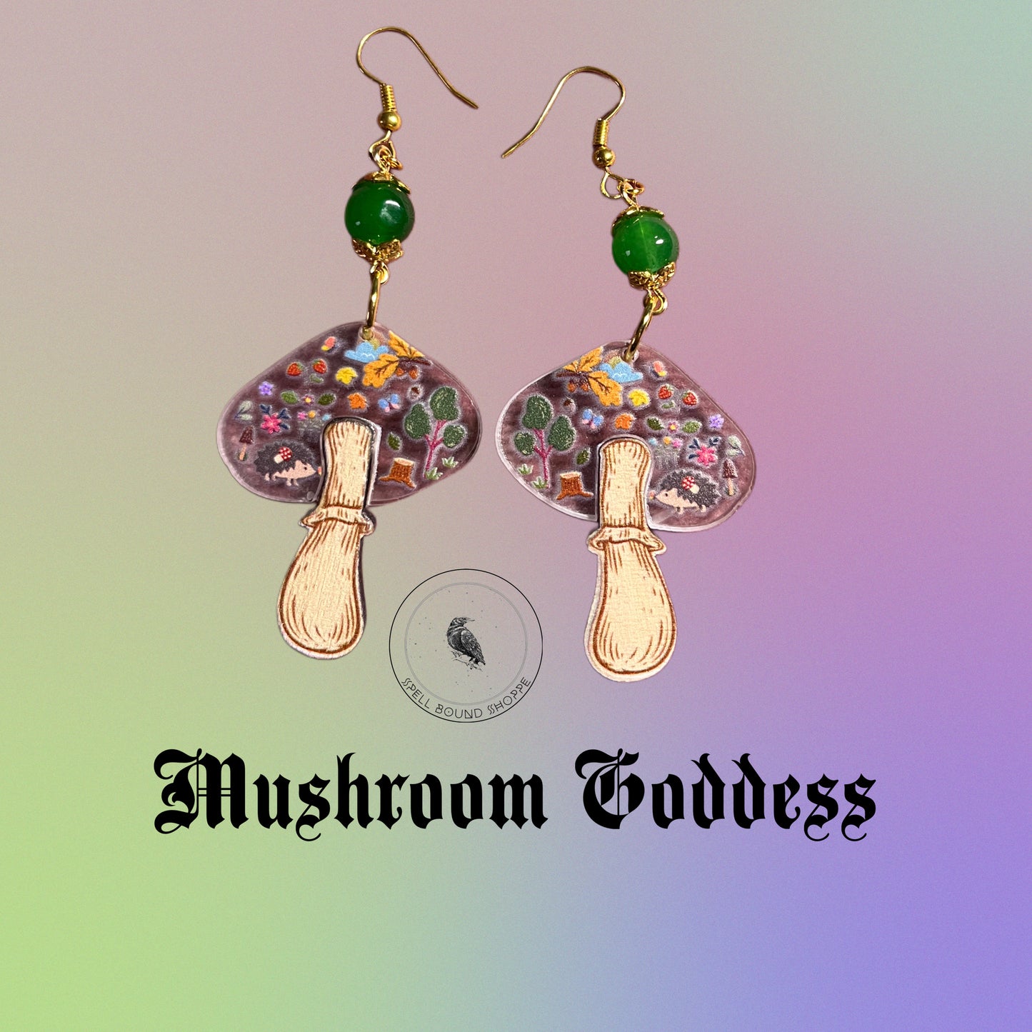Mushroom Goddess Earrings