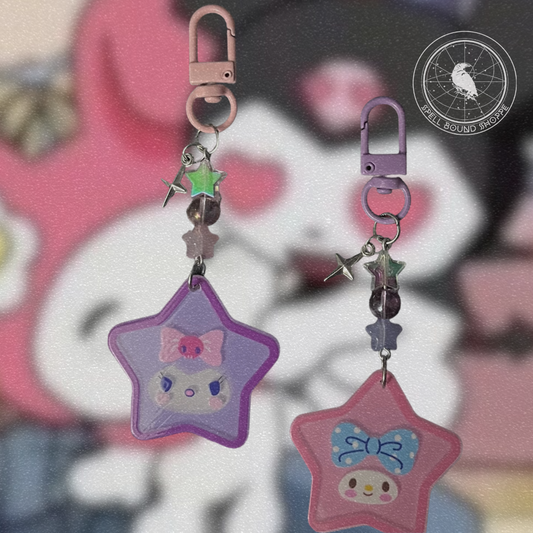 My Melody & Kuromi Matching Keychain Set